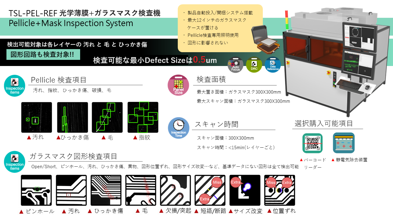Pellicle 検査機 TSL-PEL-REF カタログ